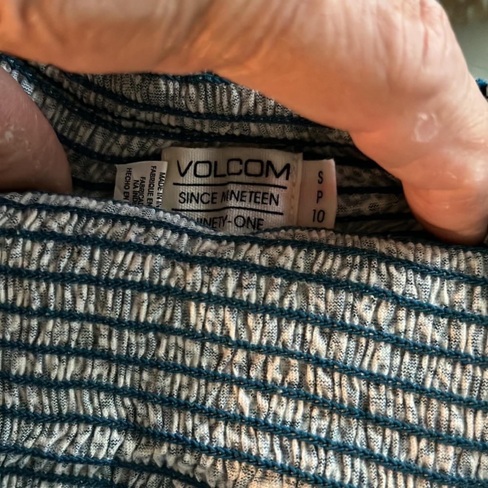 Smocked Ruffled Crop Top by Volcom - Picture 9 of 9